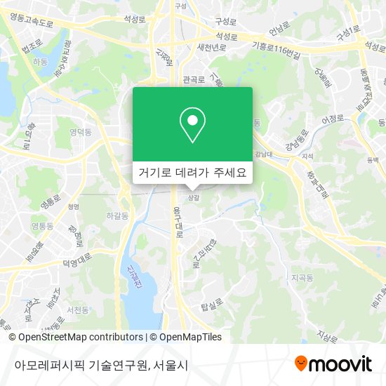 아모레퍼시픽 기술연구원 지도