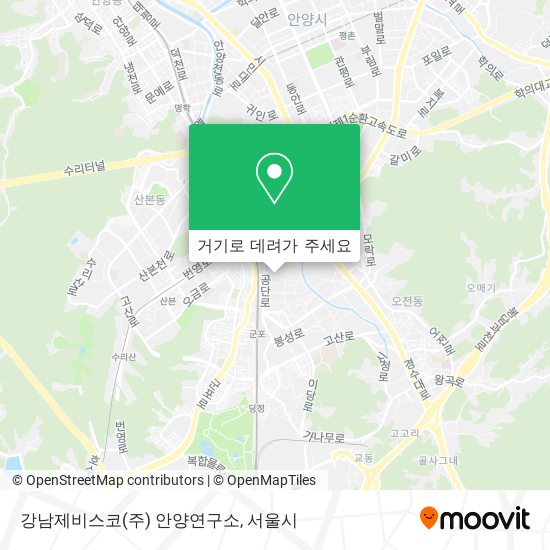 강남제비스코(주) 안양연구소 지도