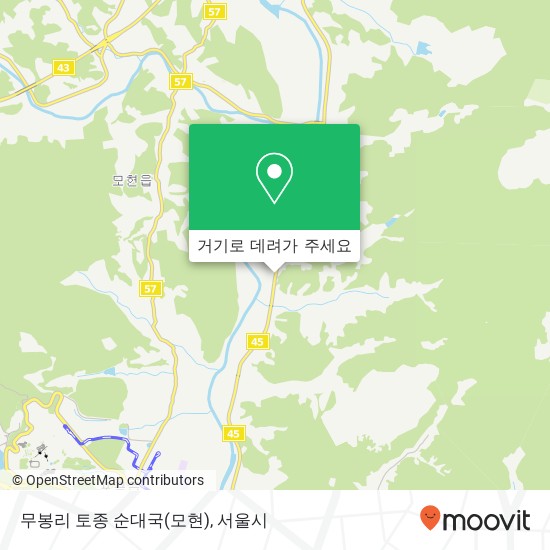 무봉리 토종 순대국(모현) 지도