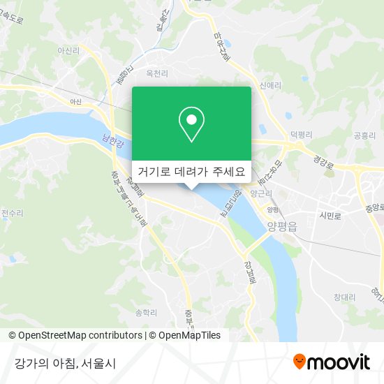 강가의 아침 지도