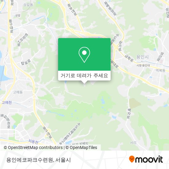 용인에코파크수련원 지도