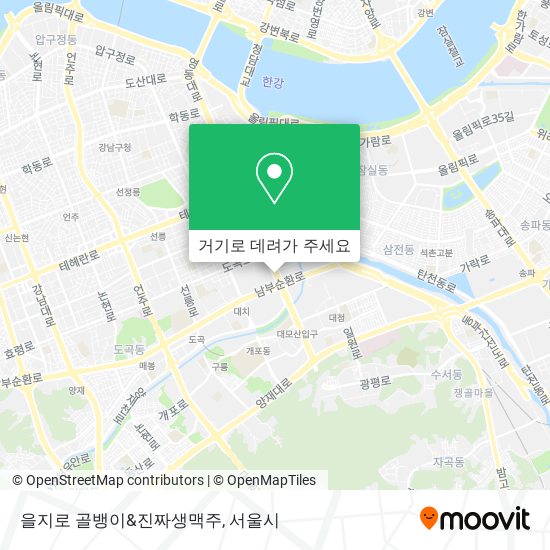 을지로 골뱅이&진짜생맥주 지도