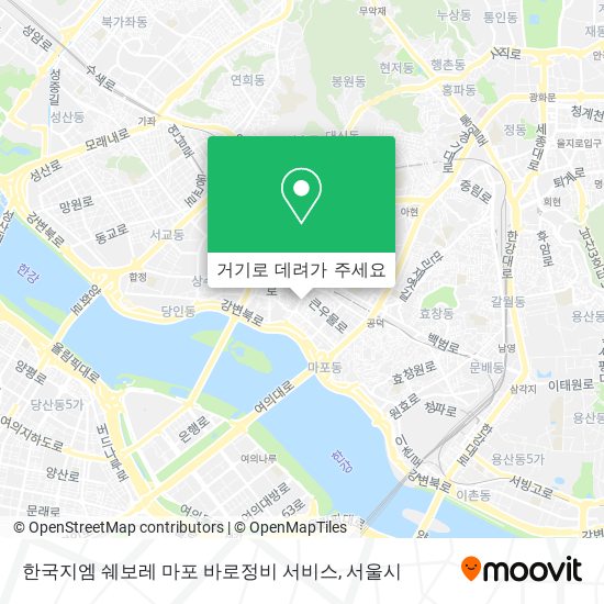한국지엠 쉐보레 마포 바로정비 서비스 지도