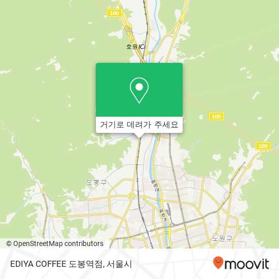 EDIYA COFFEE 도봉역점 지도