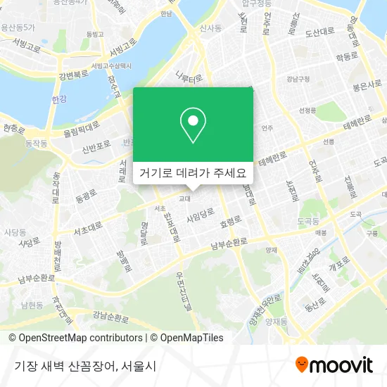 기장 새벽 산꼼장어 지도