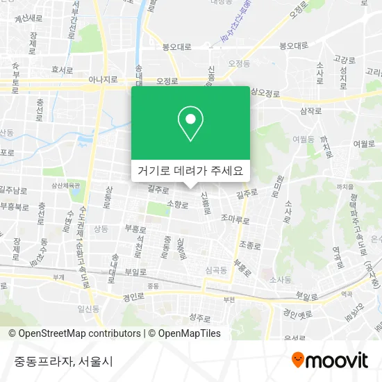 중동프라자 지도