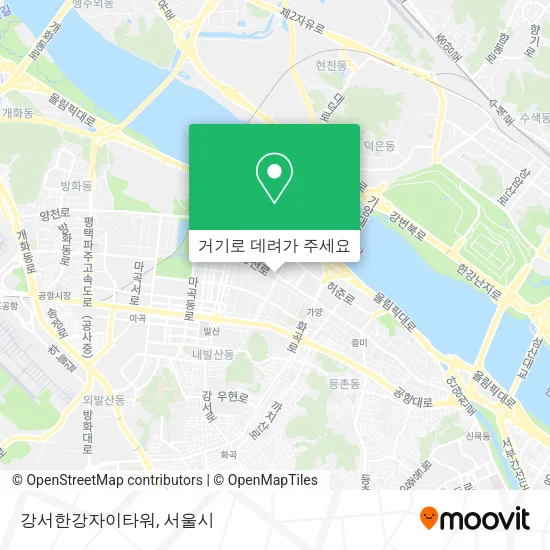 강서한강자이타워 지도