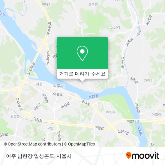 여주 남한강 일성콘도 지도
