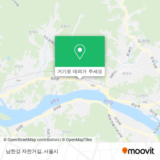 남한강 자전거길 지도