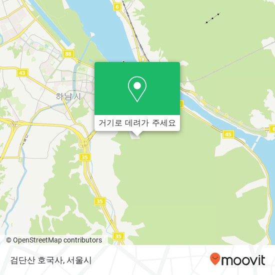 검단산 호국사 지도