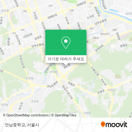 언남중학교 지도