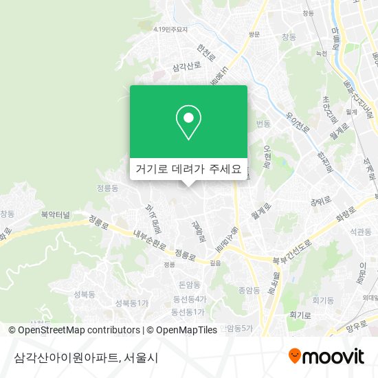 삼각산아이원아파트 지도