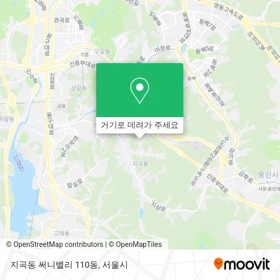지곡동 써니밸리 110동 지도