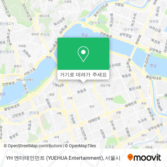 YH 엔터테인먼트 (YUEHUA Entertainment) 지도