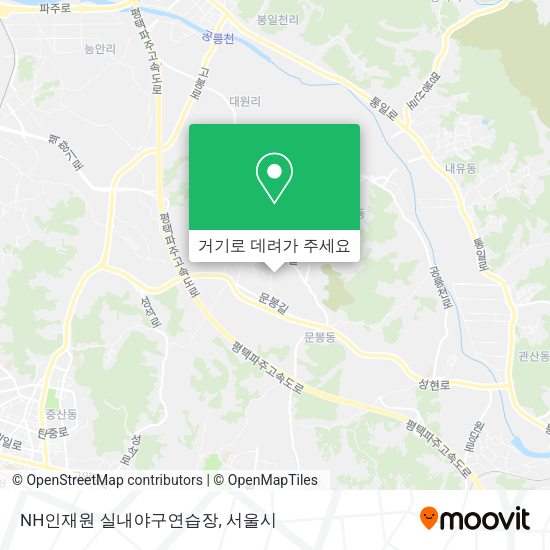 NH인재원 실내야구연습장 지도