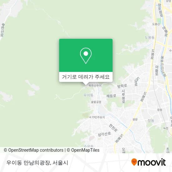 우이동 만남의광장 지도