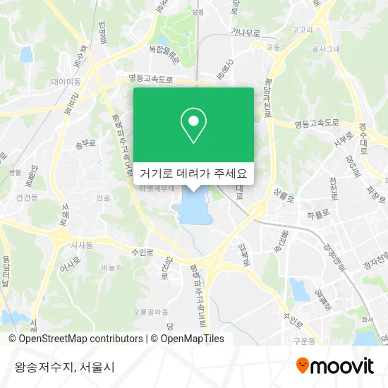 왕송저수지 지도