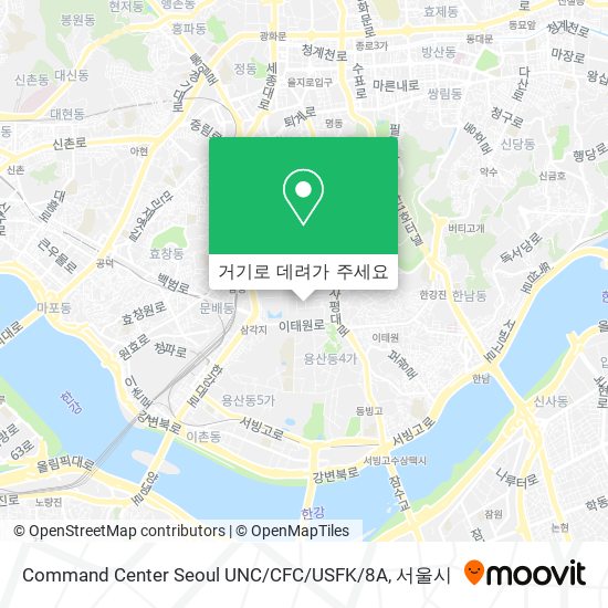Command Center Seoul UNC / CFC / USFK / 8A 지도