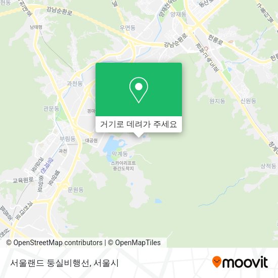 서울랜드 둥실비행선 지도