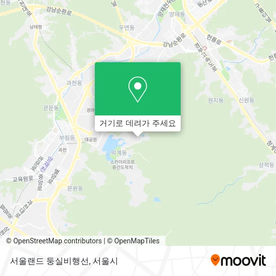 서울랜드 둥실비행선 지도