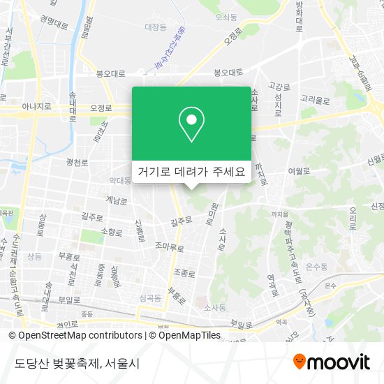 도당산 벚꽃축제 지도