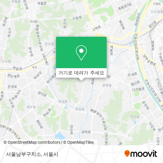 서울남부구치소 지도