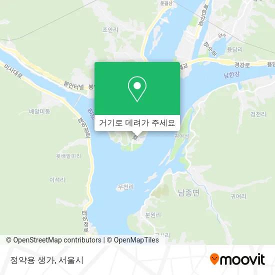 정약용 생가 지도