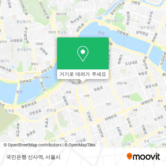 국민은행 신사역 지도