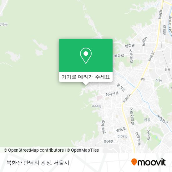북한산 만남의 광장 지도