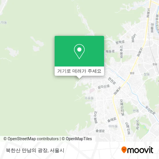 북한산 만남의 광장 지도