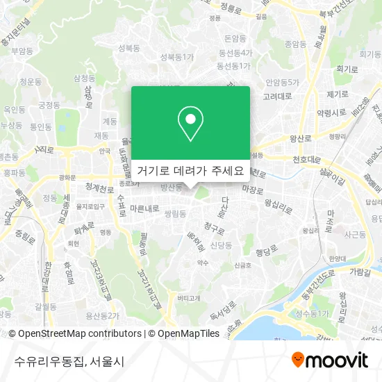 수유리우동집 지도