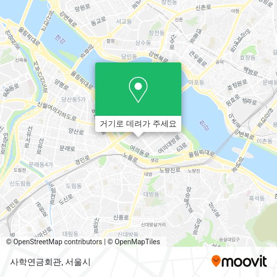 사학연금회관 지도