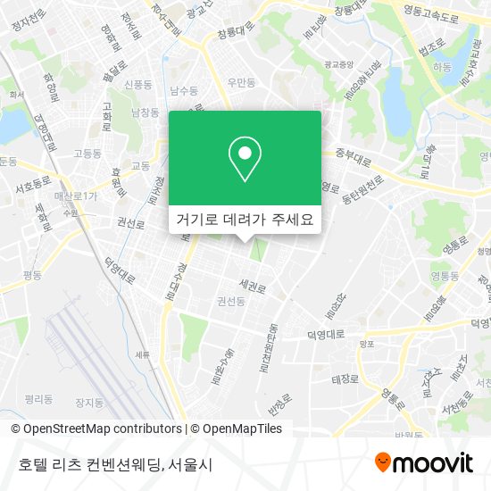 호텔 리츠 컨벤션웨딩 지도