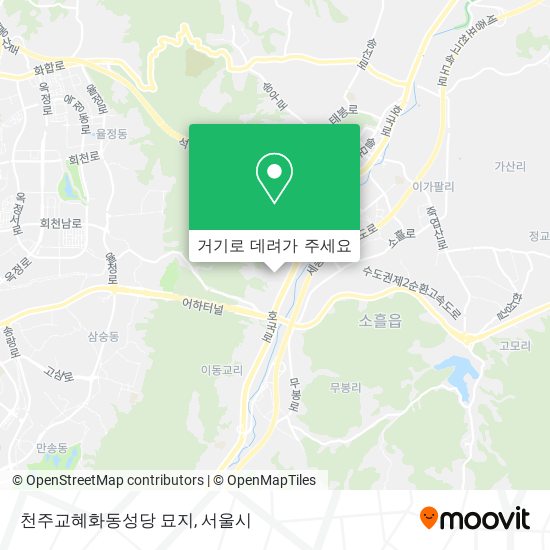 천주교혜화동성당 묘지 지도