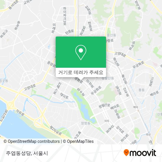 주엽동성당 지도