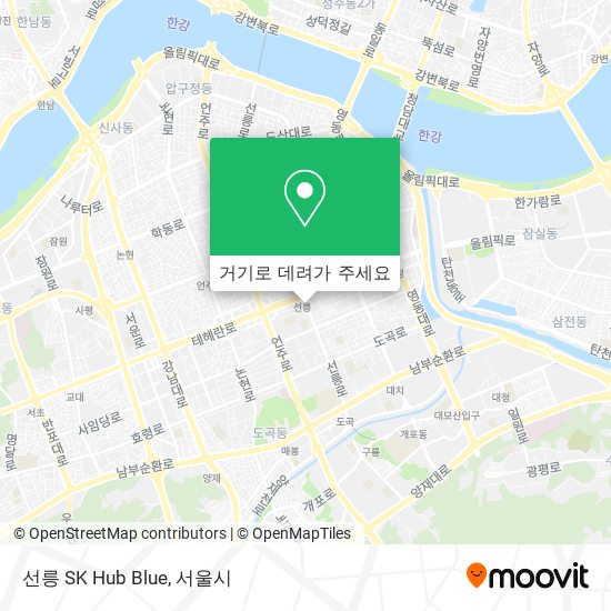 선릉 SK Hub Blue 지도