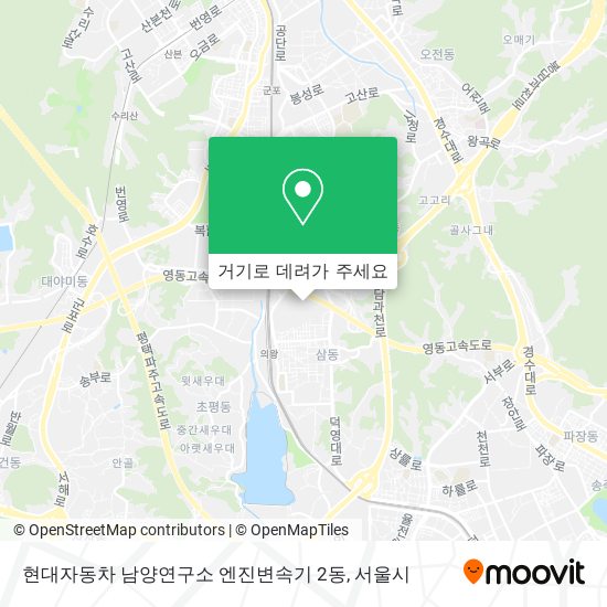 현대자동차 남양연구소 엔진변속기 2동 지도