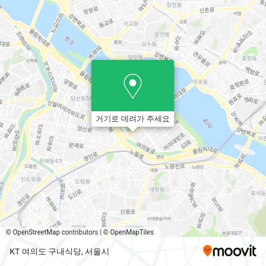 KT 여의도 구내식당 지도