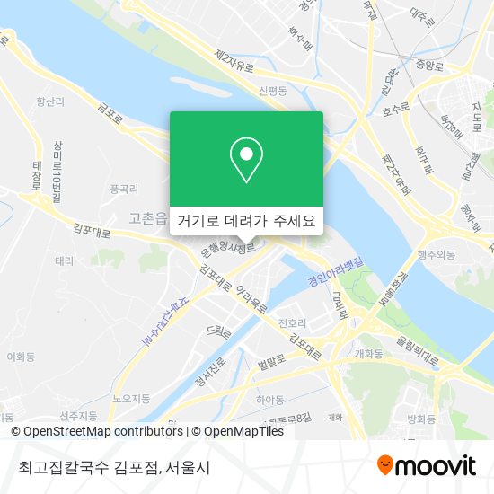 최고집칼국수 김포점 지도