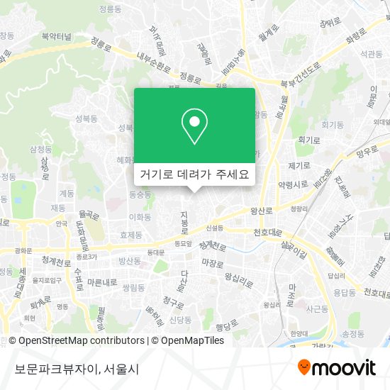 보문파크뷰자이 지도