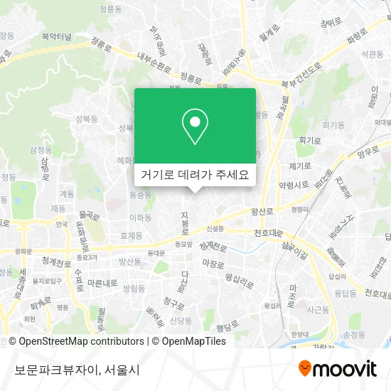 보문파크뷰자이 지도
