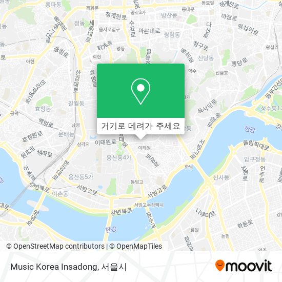 Music Korea Insadong 지도