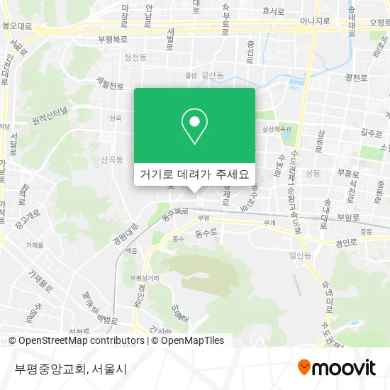 부평중앙교회 지도