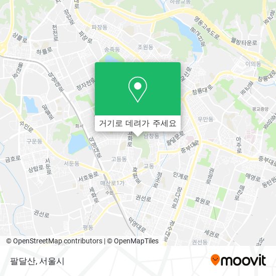 팔달산 지도