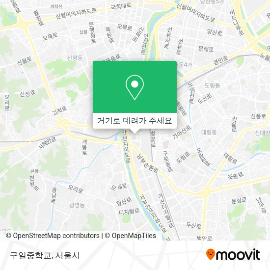 구일중학교 지도