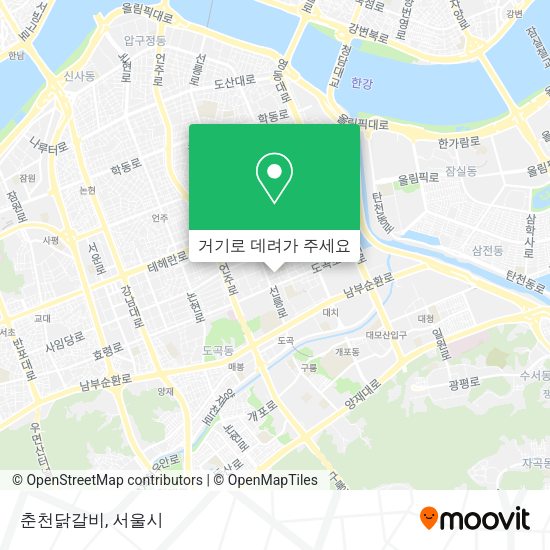 춘천닭갈비 지도