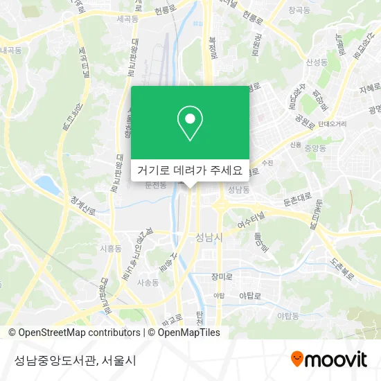 성남중앙도서관 지도