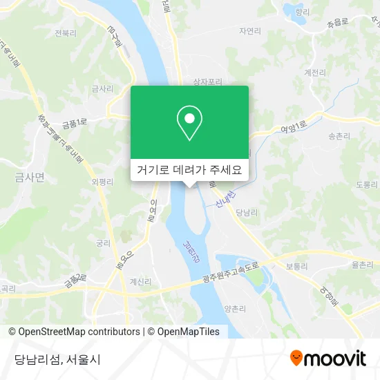 당남리섬 지도