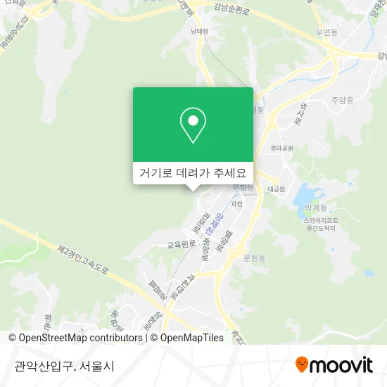 관악산입구 지도