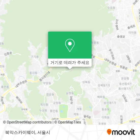 북악스카이웨이 지도